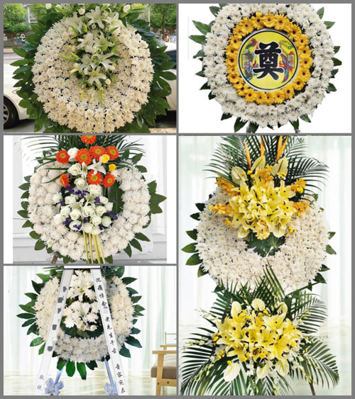 山西运城河津市樊村镇堡子沟村花圈速递